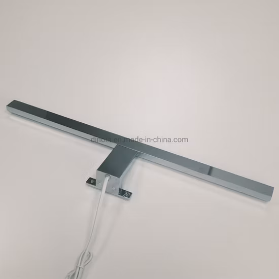 50 cm Chrome/noir/blanc couleur aluminium meubles de salle de bain vanité de bain LED miroir avant miroir éclairage avec clipsage ou cadre de fixation du cadre IP44