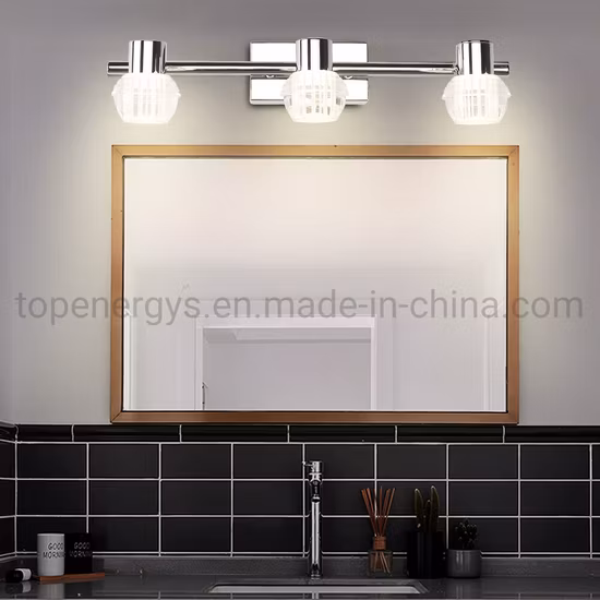 LED lampe de vanité lampe de salle de bain chambre miroir de maquillage lumières en acier inoxydable acrylique étanche éclairage mural 32 cm 54 cm